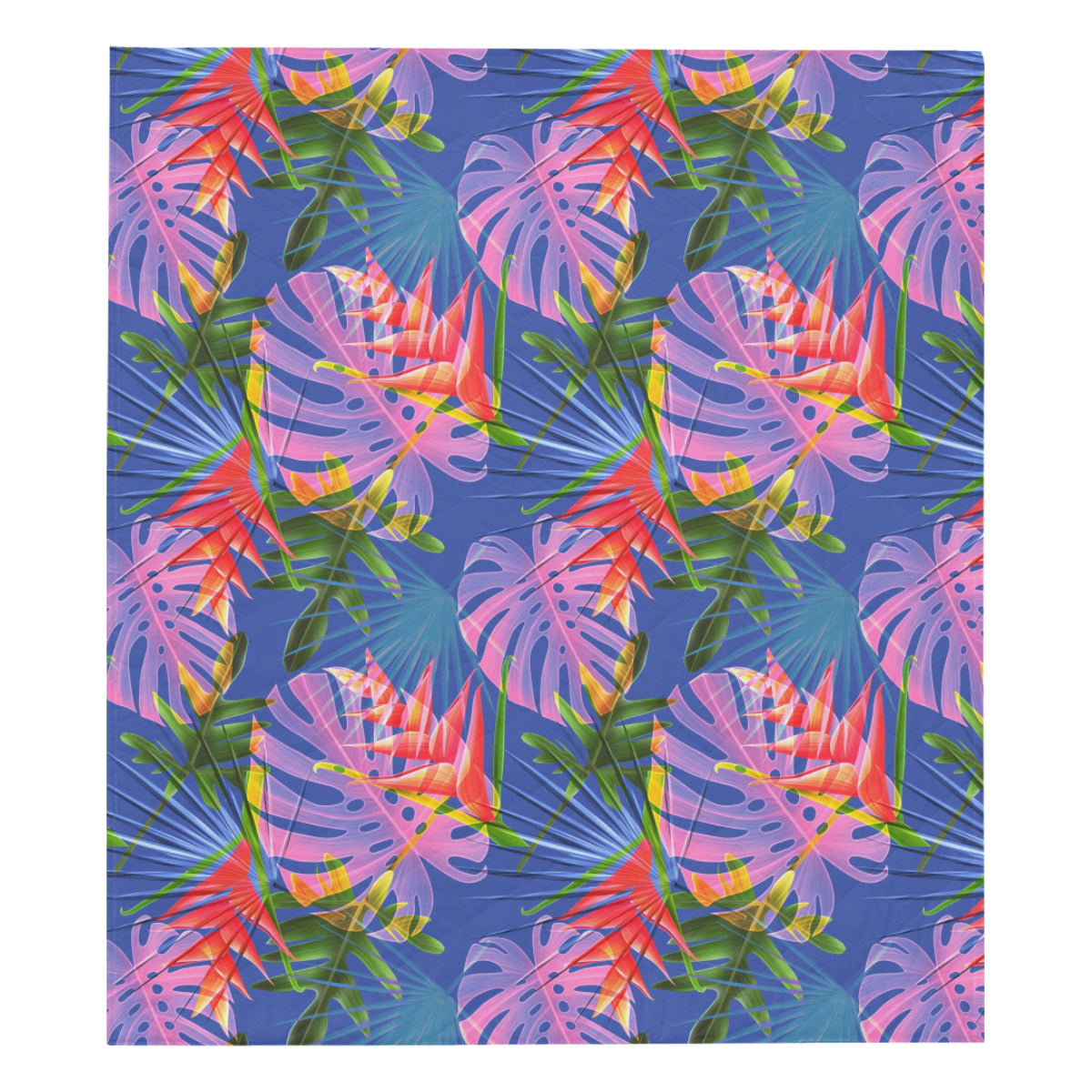 Tropical Flower Pattern Print Design TF025 Premium Quilt