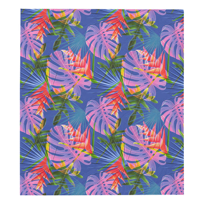 Tropical Flower Pattern Print Design TF025 Premium Quilt