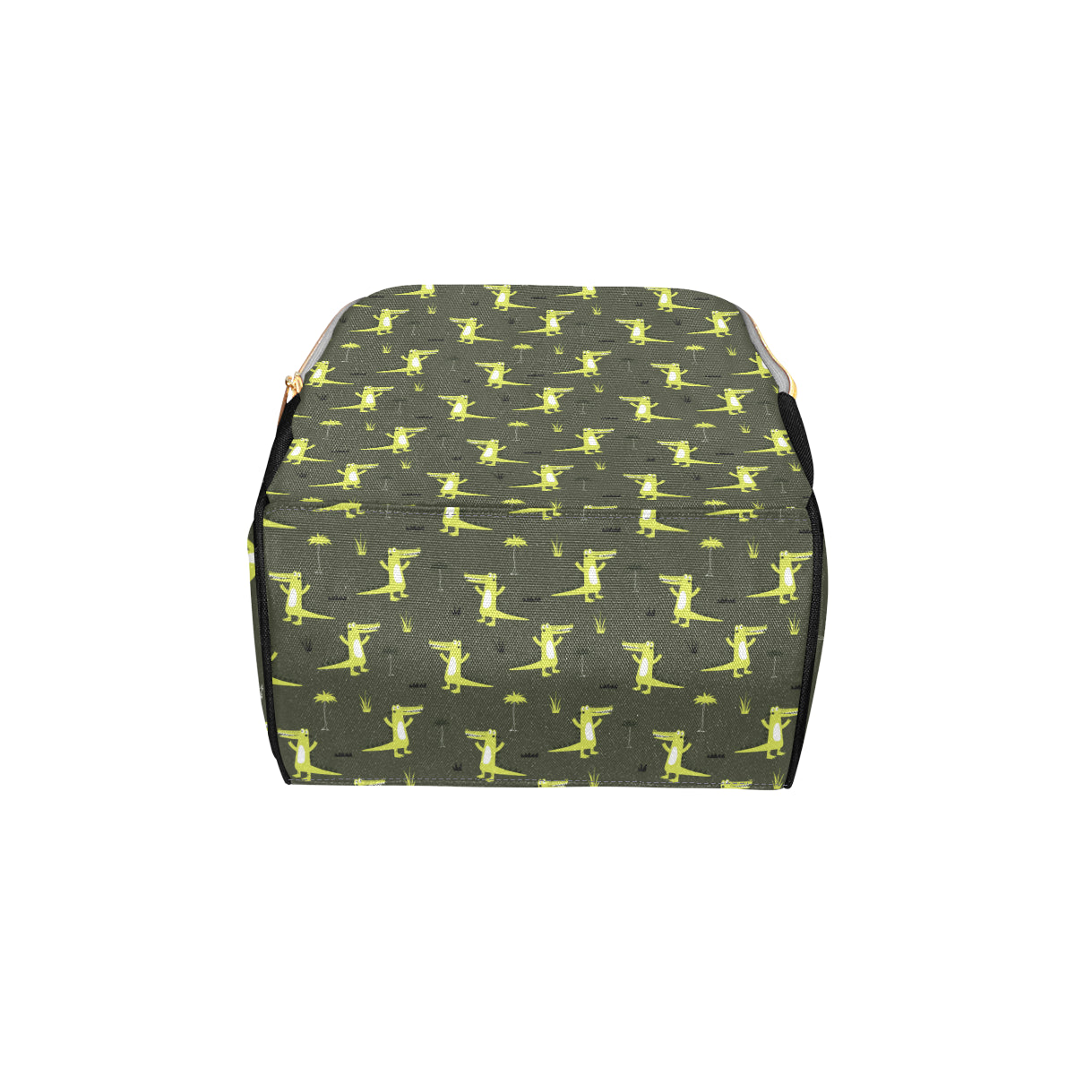 Alligator Pattern Print Design 05 Diaper Bag Backpack