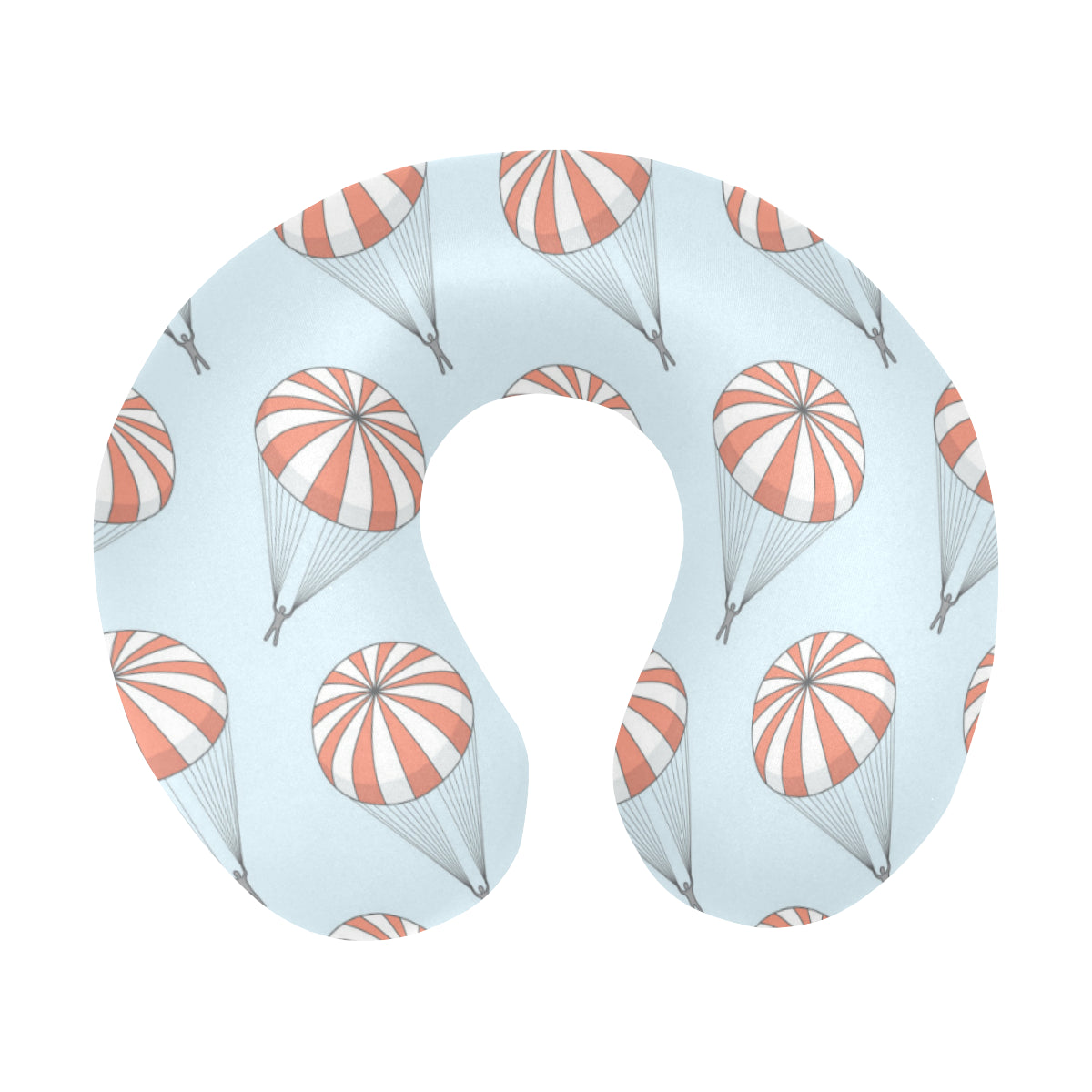 Skydiving Pattern Print Design 01 U-Shaped Travel Neck Pillow