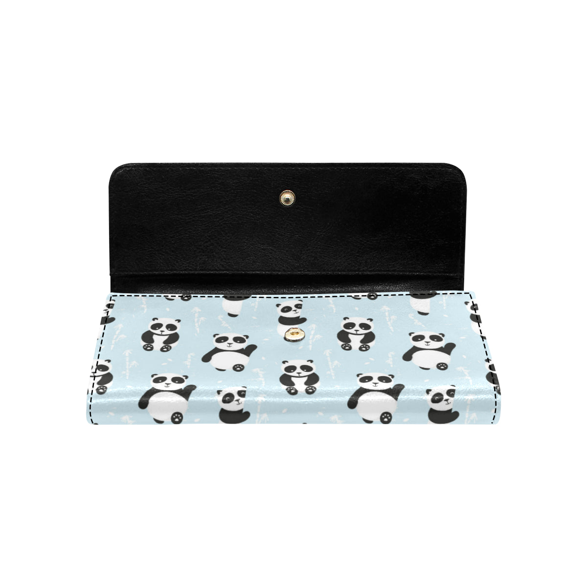 Panda Pattern Print Design A01 Women's Trifold Wallet