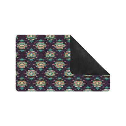 Navajo Geometric Style Print Pattern Rubber Doormat