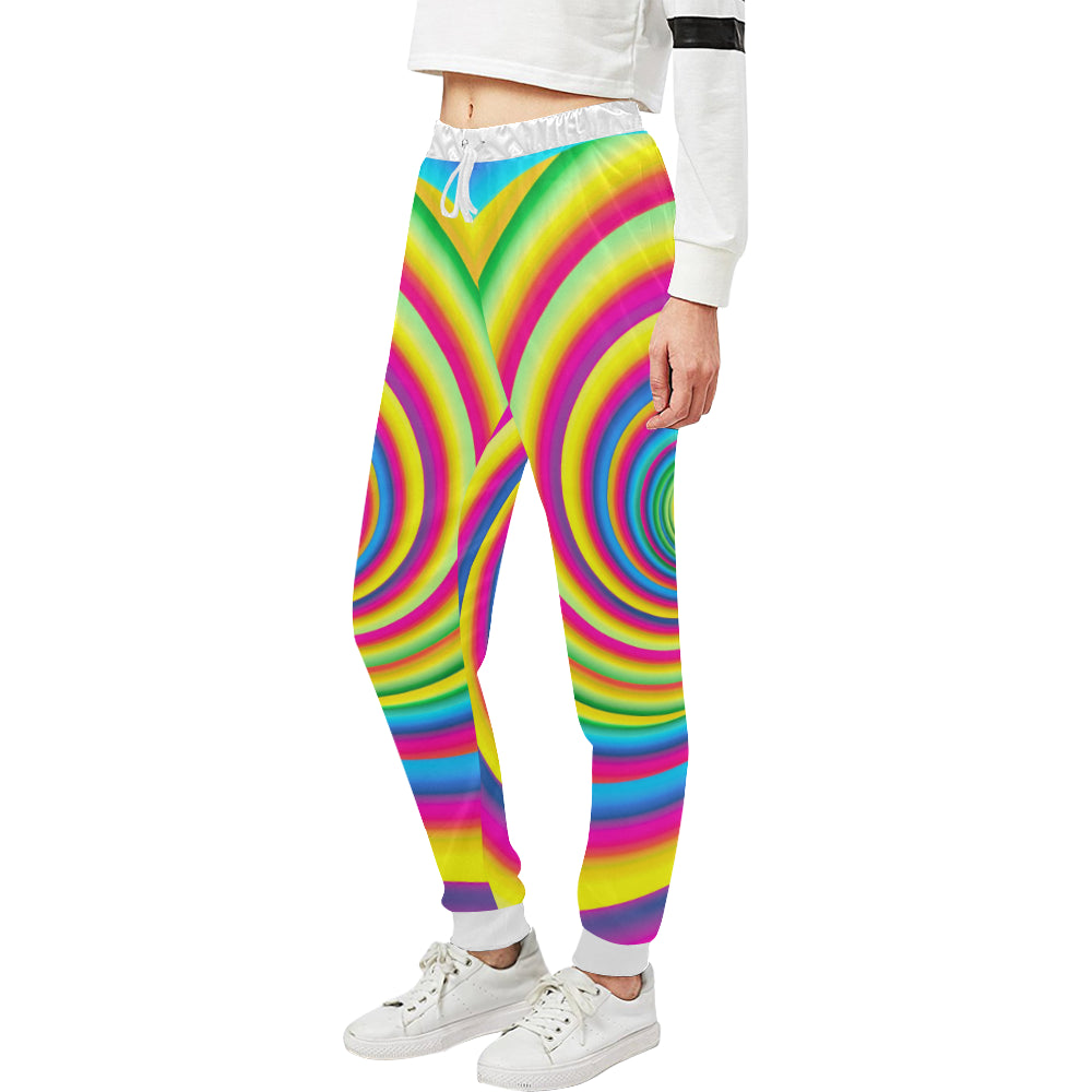 Vortex Twist Swirl Rainbow Design Unisex Sweatpants