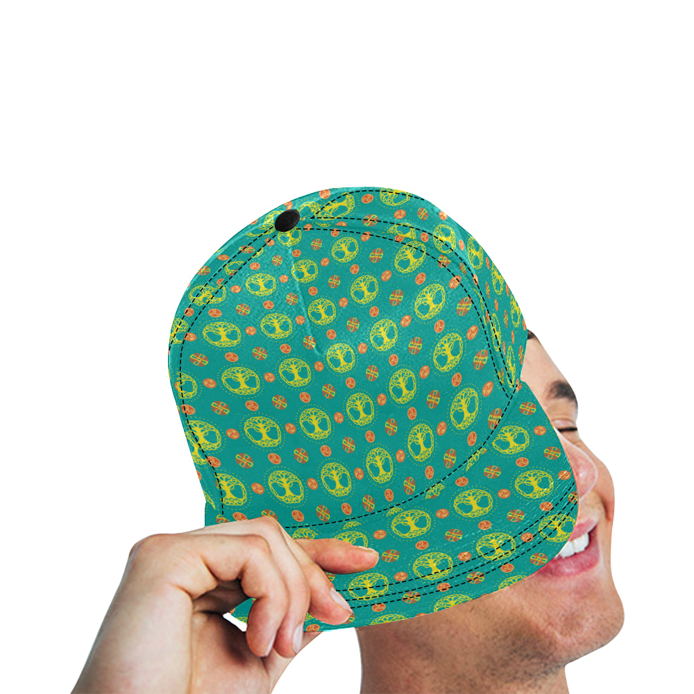 Celtic Tree of Life Print Pattern Snapback Cap