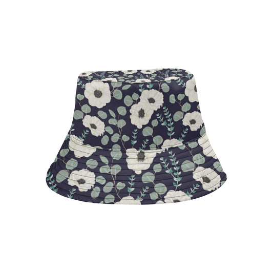 Anemone Pattern Print Design AM01 Unisex Bucket Hat