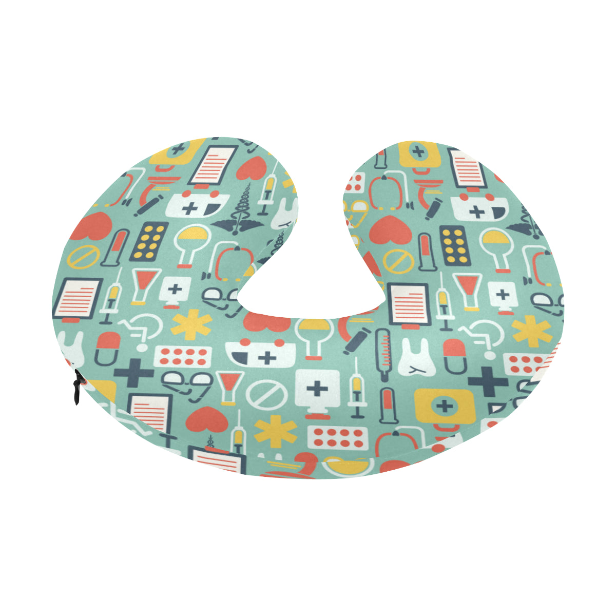 Medical Pattern Print Design 02 U-Shaped Travel Neck Pillow