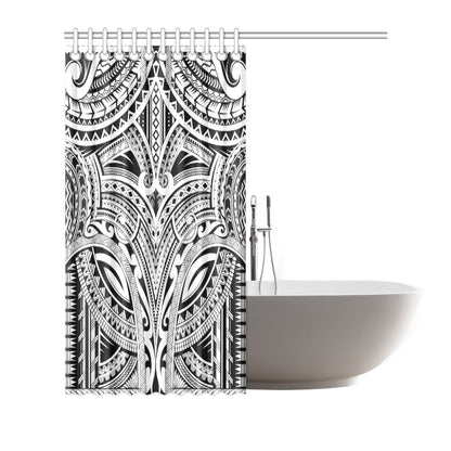 Maori Pattern Print Design 06 Shower Curtain