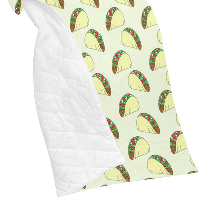 Taco Pattern Print Design TC05 Premium Quilt