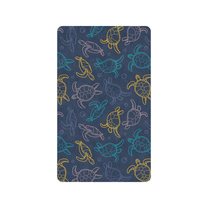 Sea Turtle Baby Print Rubber Doormat