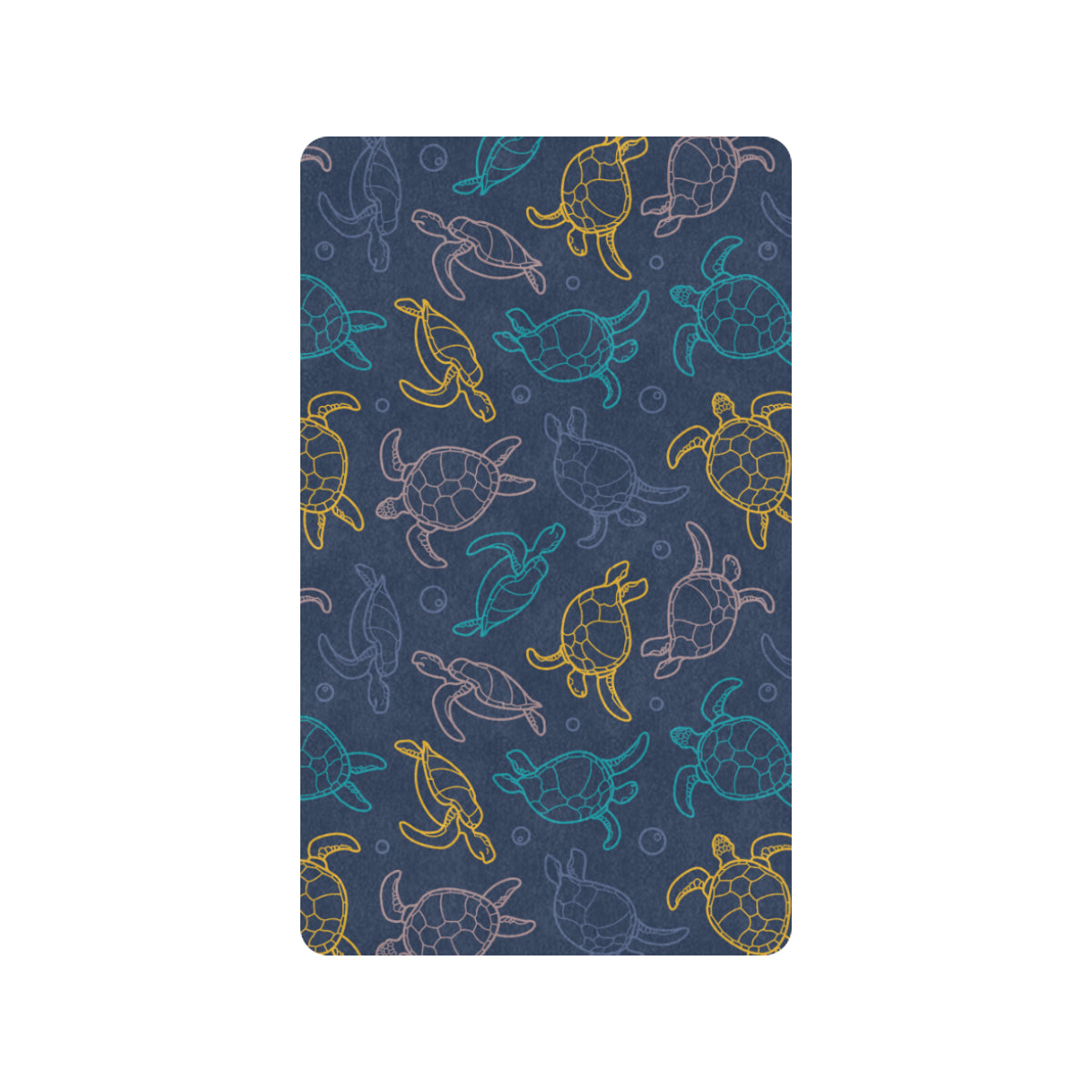 Sea Turtle Baby Print Rubber Doormat