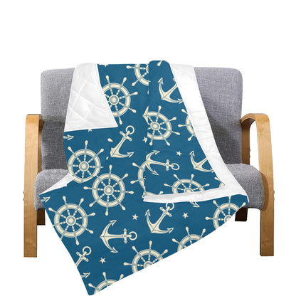 Anchor Pattern Print Design 01 Premium Quilt