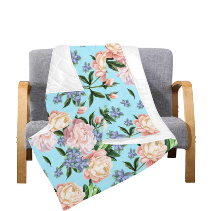 Peony Pattern Print Design PE02 Premium Quilt