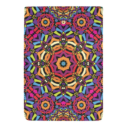 Kaleidoscope Pattern Print Design 01 Women's Trifold Wallet