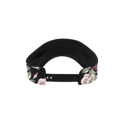 Rose Red Pink Pattern Print Design RO03 Unisex Sun Visor