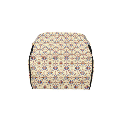 Aztec Wolf Pattern Print Design 03 Diaper Bag Backpack