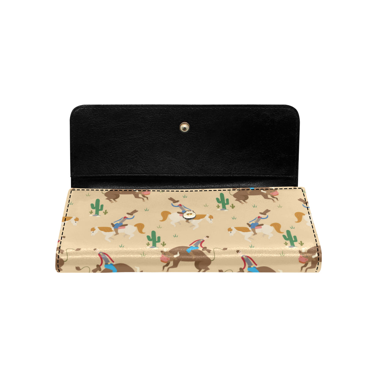 Rodeo Pattern Print Design A02 Women's Trifold Wallet