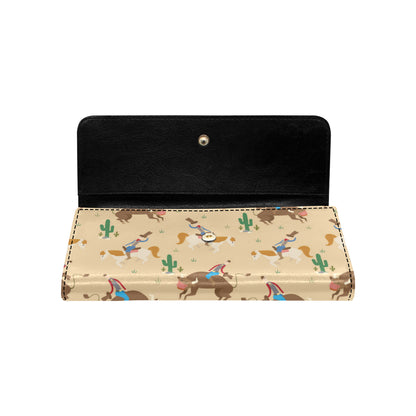 Rodeo Pattern Print Design A02 Women's Trifold Wallet