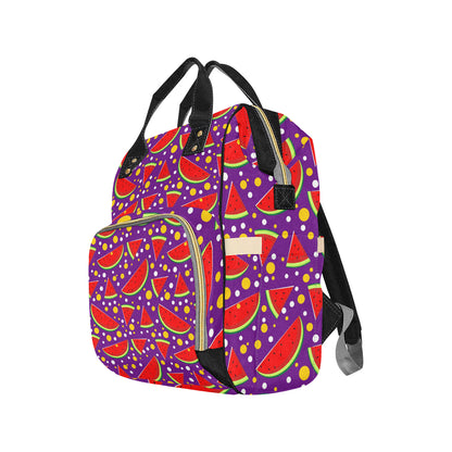 Watermelon Pattern Print Design WM010 Diaper Bag Backpack