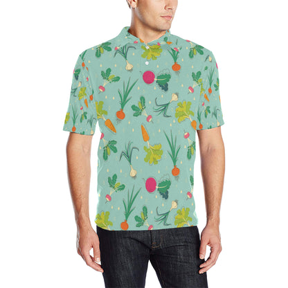Radish Pattern Print Design A01 Men Polo Shirt