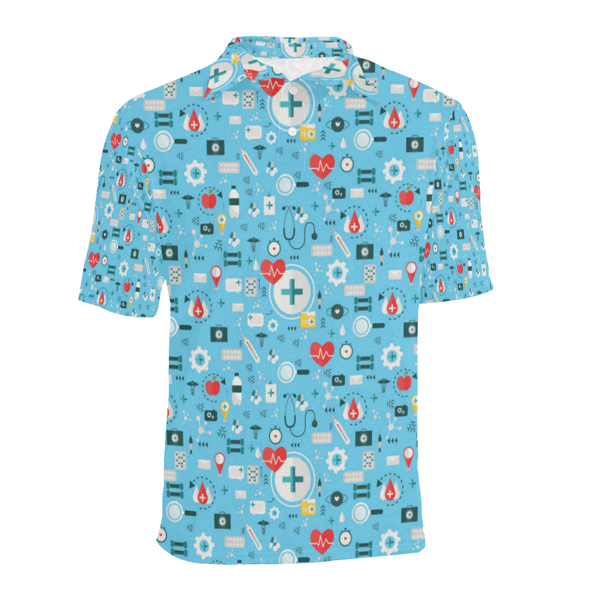Medical Pattern Print Design 06 Men Polo Shirt