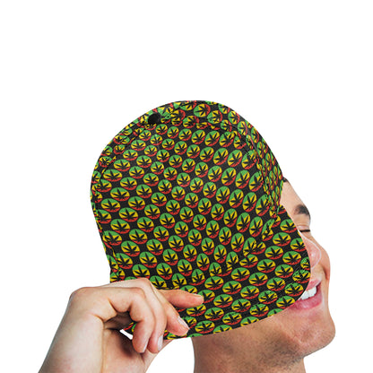 Rasta Reggae Color Design Snapback Cap
