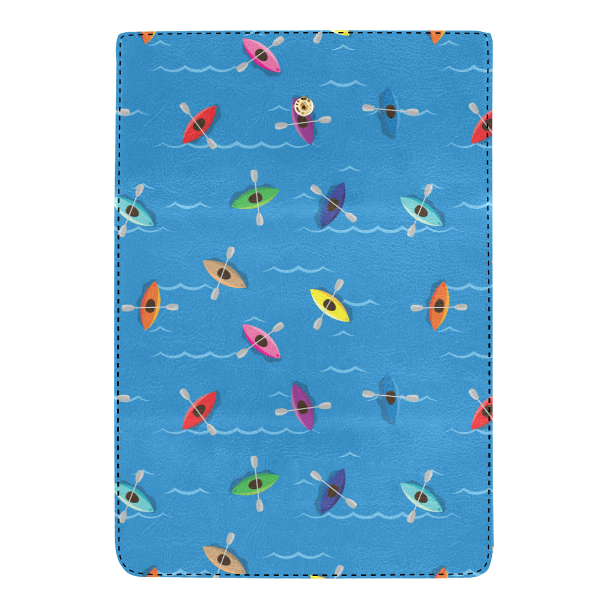 Kayak Pattern Print Design 03 Women's Trifold Wallet