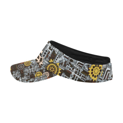 Mechanic Pattern Print Design 04 Unisex Sun Visor