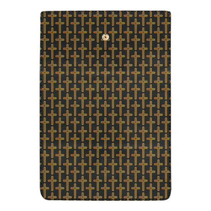 Cross Pattern Print Design 02 Women's Trifold Wallet