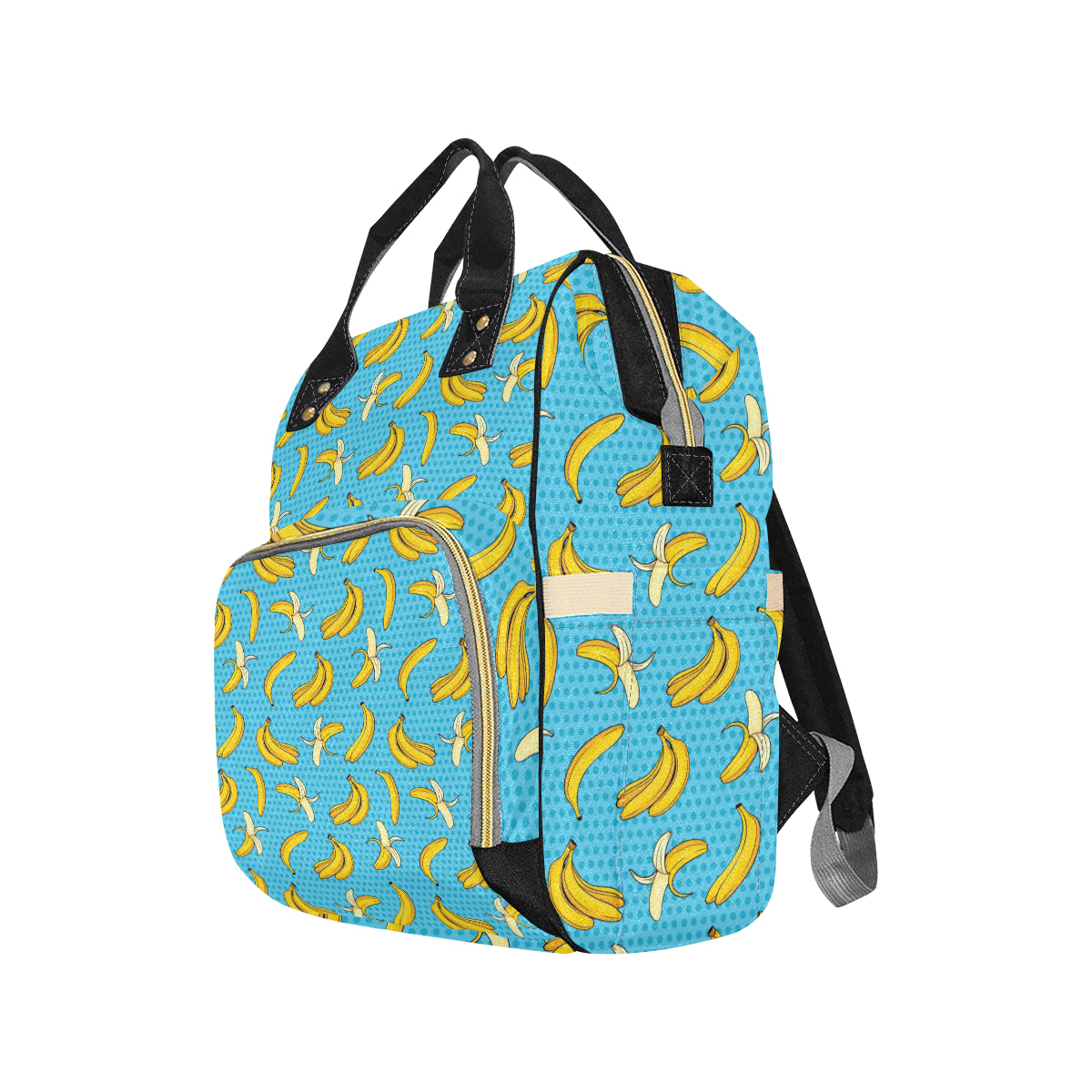 Banana Pattern Print Design BA08 Diaper Bag Backpack