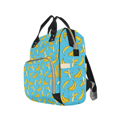 Banana Pattern Print Design BA08 Diaper Bag Backpack
