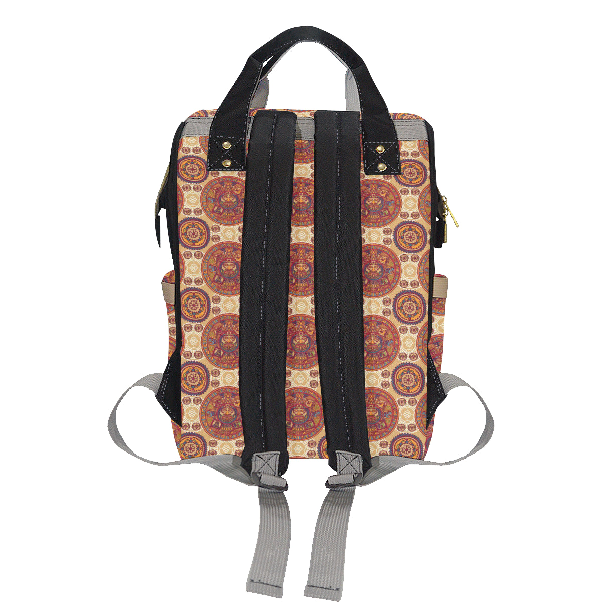 Calendar Aztec Pattern Print Design 01 Diaper Bag Backpack