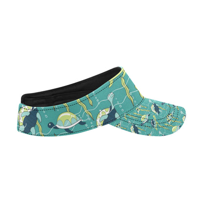 Sea Turtle Pattern Print Design T08 Unisex Sun Visor