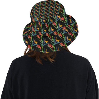 Heliconia Pattern Print Design HL04 Unisex Bucket Hat