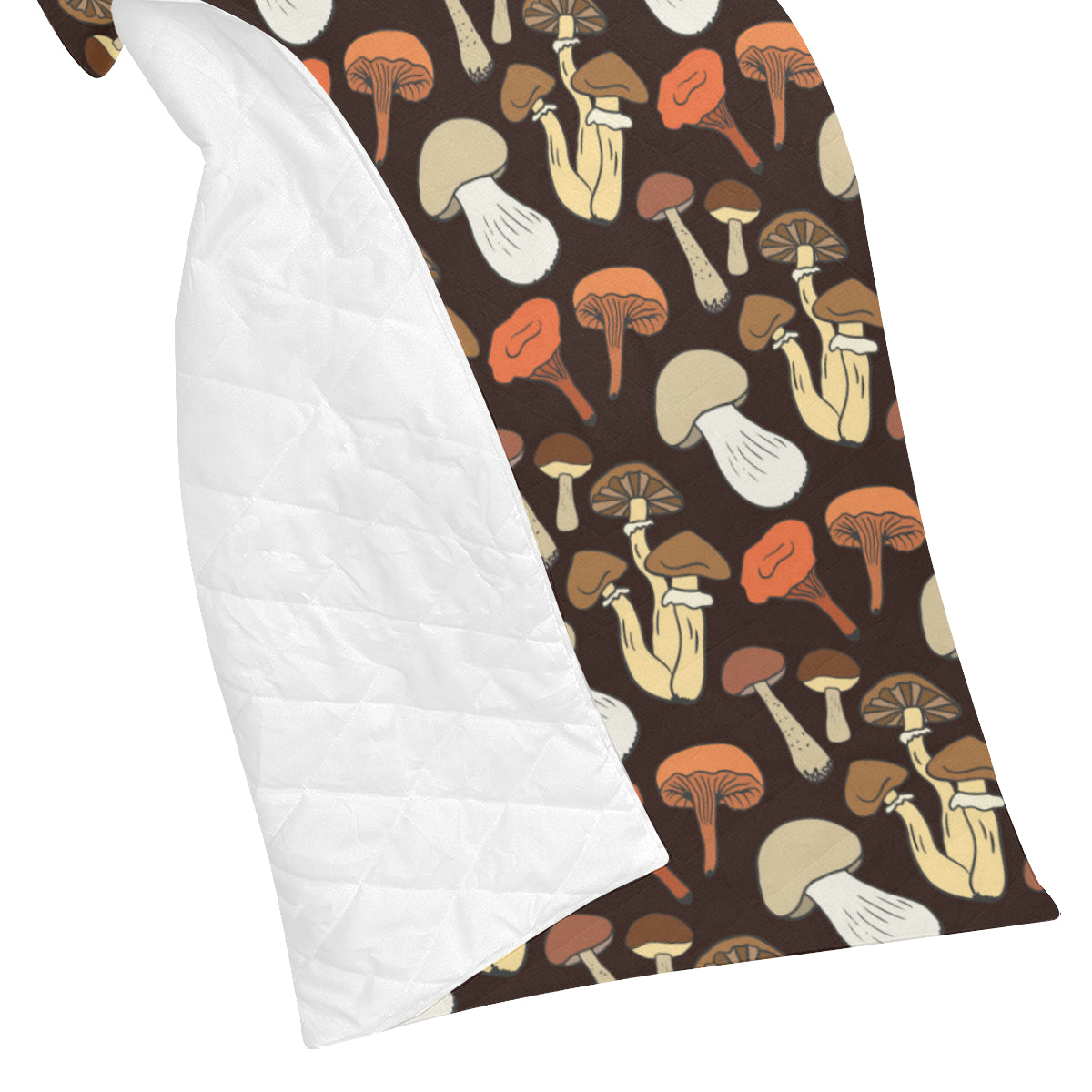 Mushroom Pattern Print Design A05 Premium Quilt