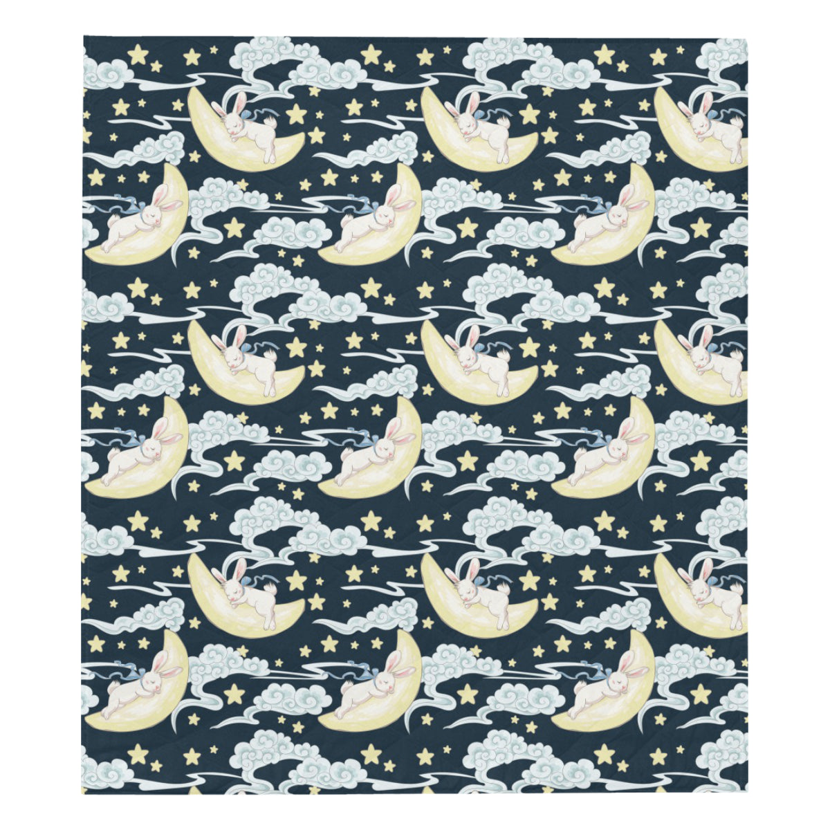 Rabbit Sleeping Pattern Print Design RB08 Premium Quilt