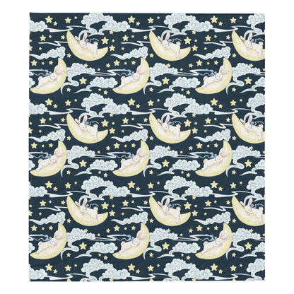 Rabbit Sleeping Pattern Print Design RB08 Premium Quilt