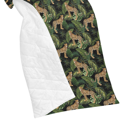 Cheetah Pattern Print Design 05 Premium Quilt
