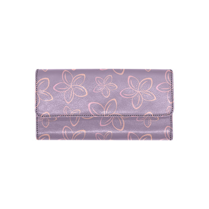 Plumeria Pattern Print Design A01 Women's Trifold Wallet