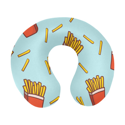 French Fried Pattern Print Design 02 U-Shaped Travel Neck Pillow