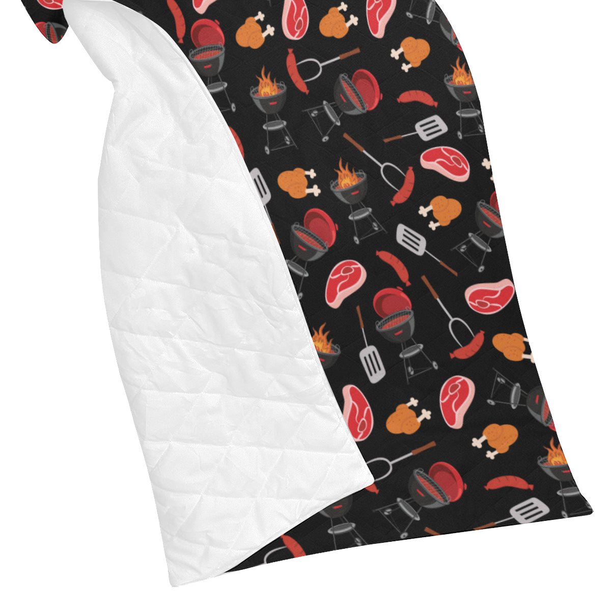 Barbecue Pattern Print Design 04 Premium Quilt
