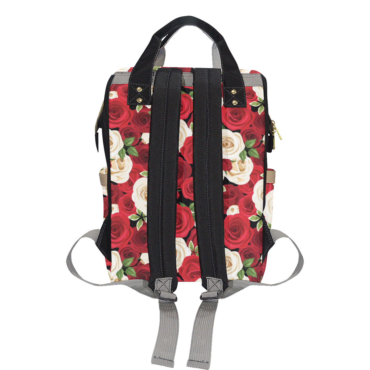 Rose Pattern Print Design RO06 Diaper Bag Backpack