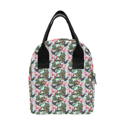 Hummingbird Cute Themed Print Insulated Lunch Bag