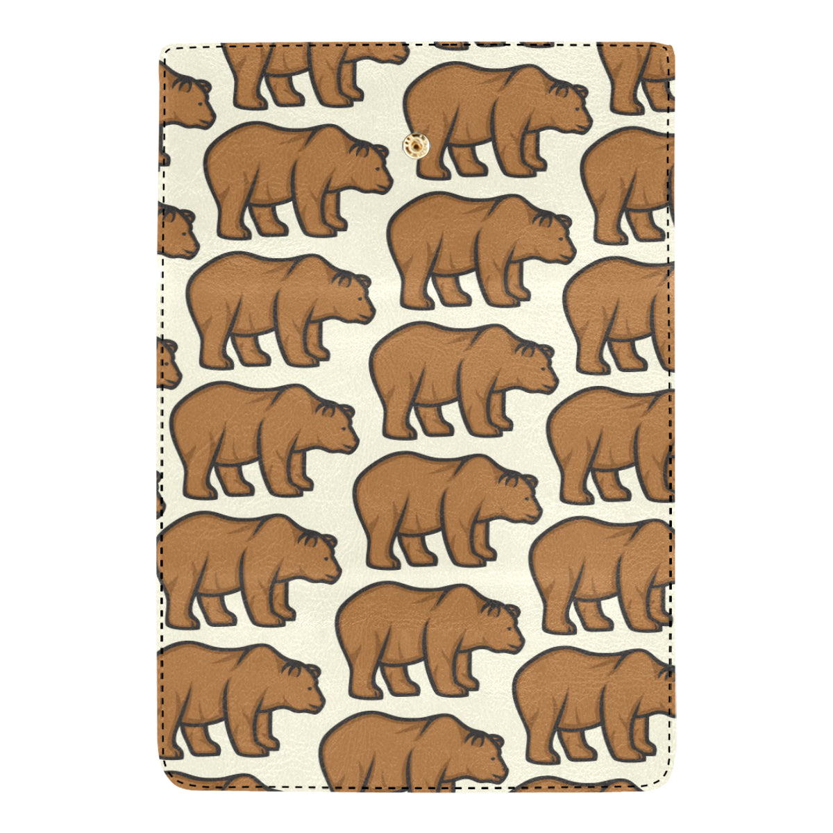 Bear Pattern Print Design BE05 Women's Trifold Wallet