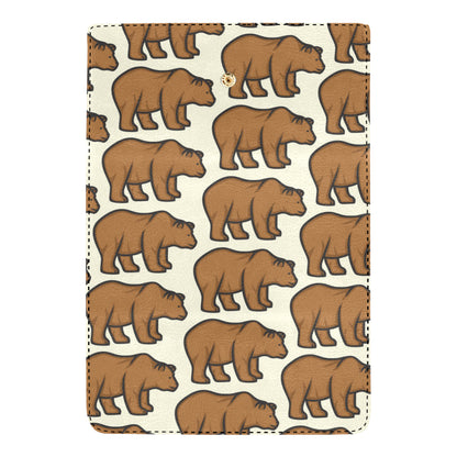 Bear Pattern Print Design BE05 Women's Trifold Wallet
