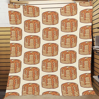 Pancake Pattern Print Design A02 Premium Quilt