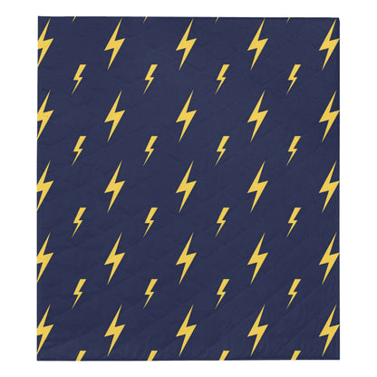 Lightning Thunder Pattern Print Design 03 Premium Quilt