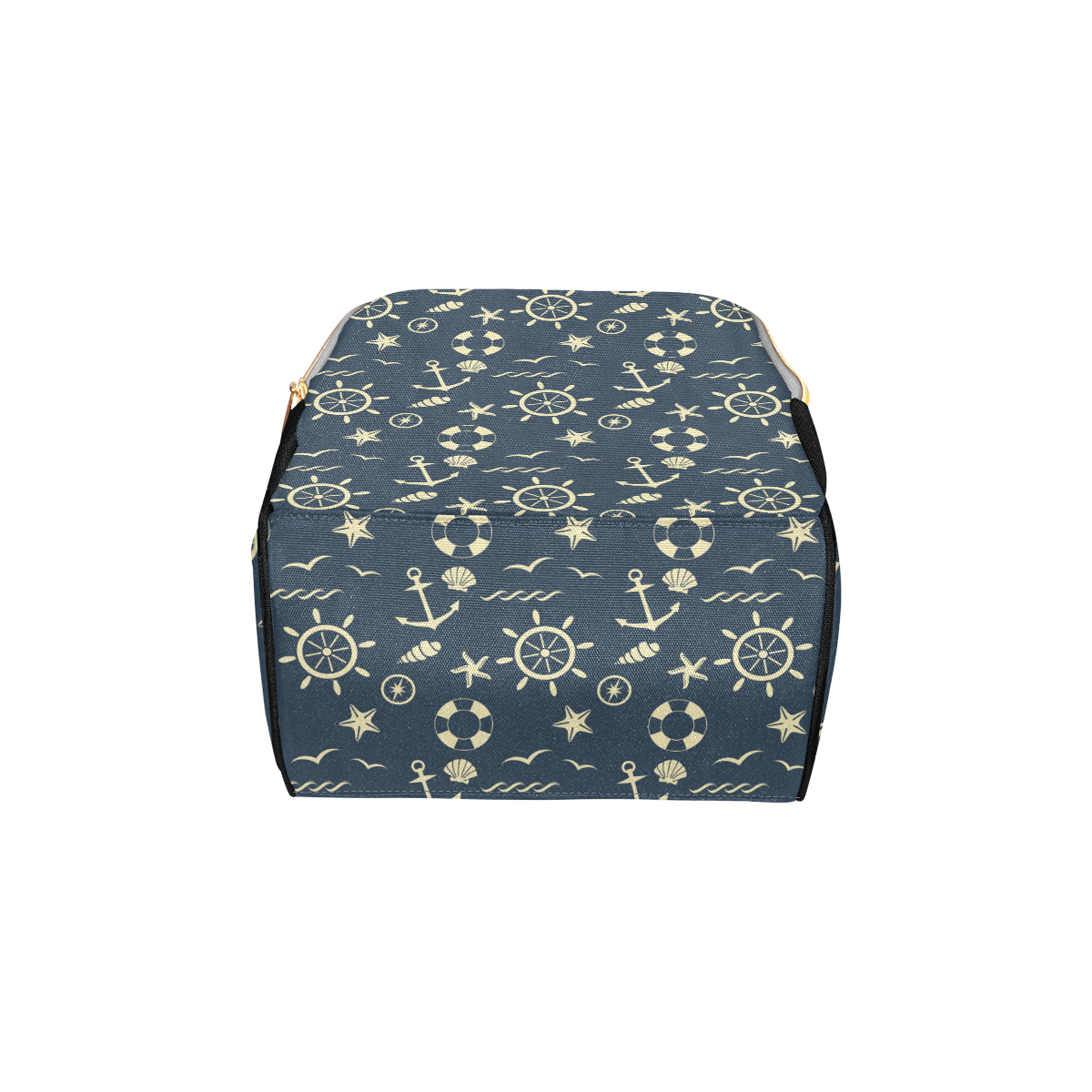 Nautical Pattern Print Design A01 Diaper Bag Backpack