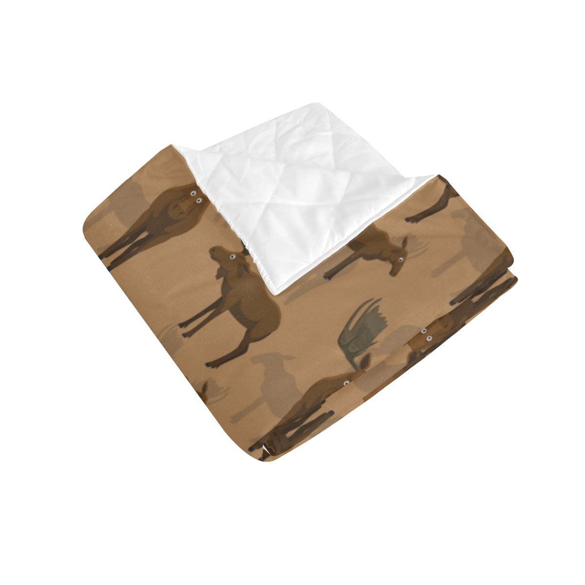 Moose Pattern Print Design 03 Premium Quilt