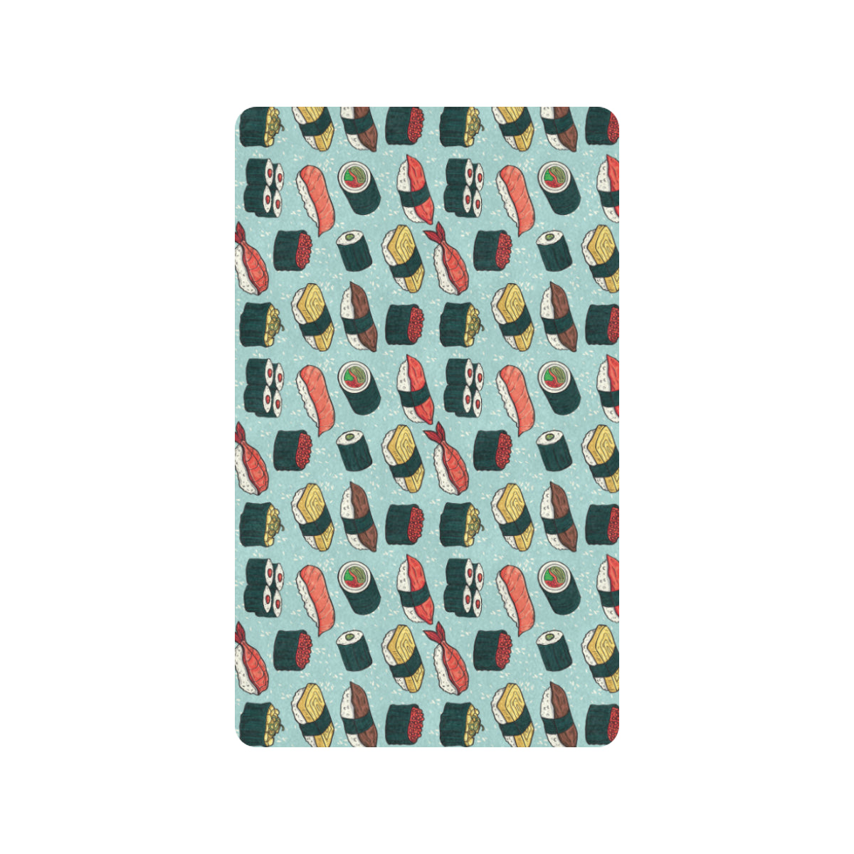 Sushi Pattern Design Rubber Doormat