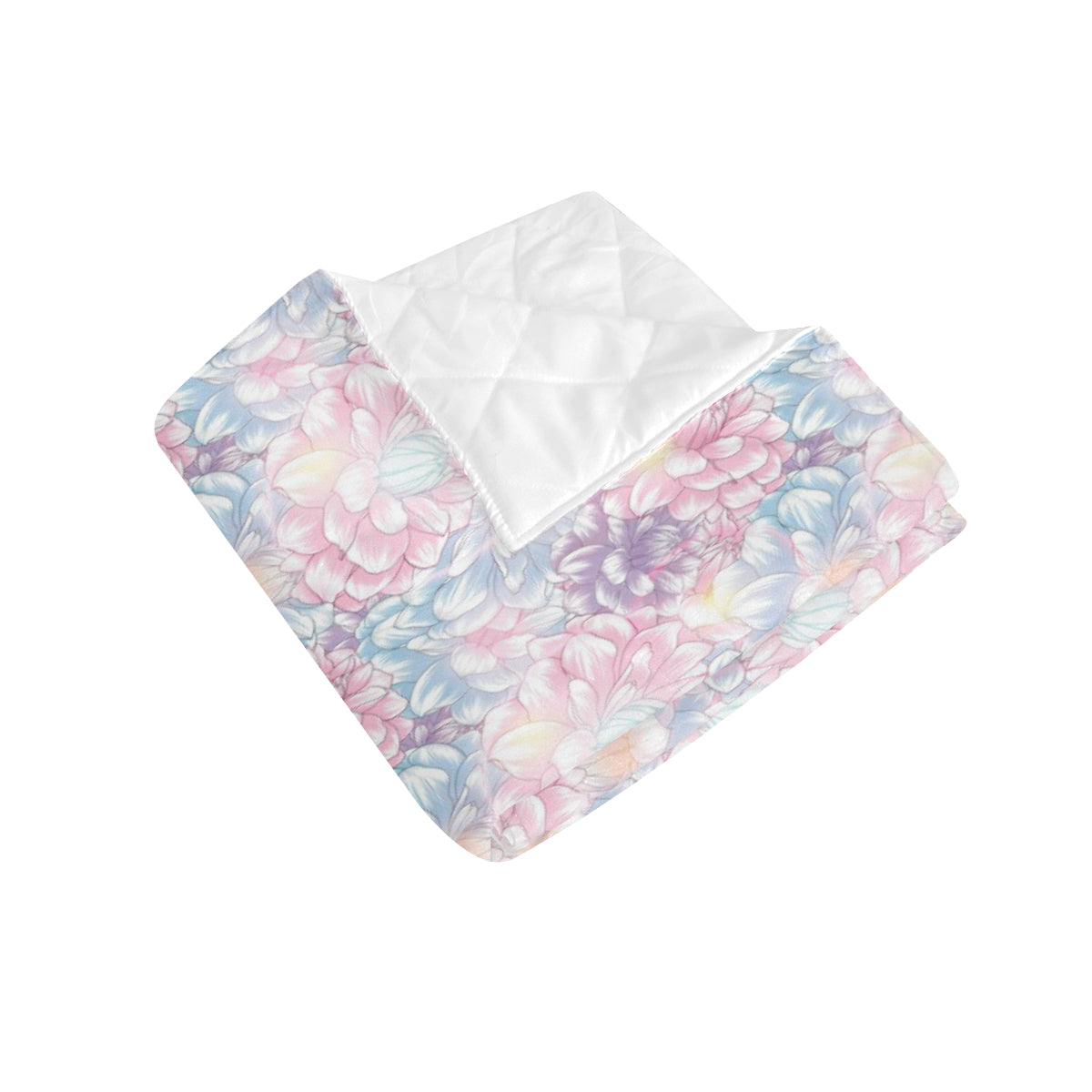 Dahlia Pattern Print Design 01 Premium Quilt